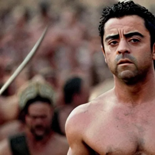 Image similar to still of xavi hernandez in gladiator ( 2 0 0 0 )