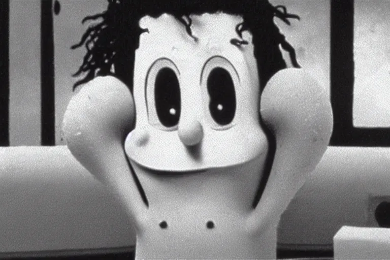 Image similar to eraserhead in a spongebob episode 35mm film