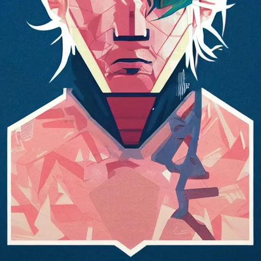 Image similar to Raiden from MGS4 profile picture by Sachin Teng, asymmetrical, Organic Painting , Violent, Dark, Rose Petal Background, Powerful, geometric shapes, hard edges, energetic, graffiti, street art:2 by Sachin Teng:4