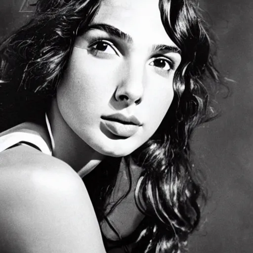 Image similar to gal gadot by walter vogel, 1 9 6 6