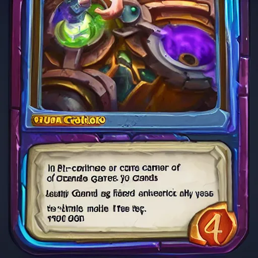 Prompt: car engine concept, Hearthstone card, mobile game