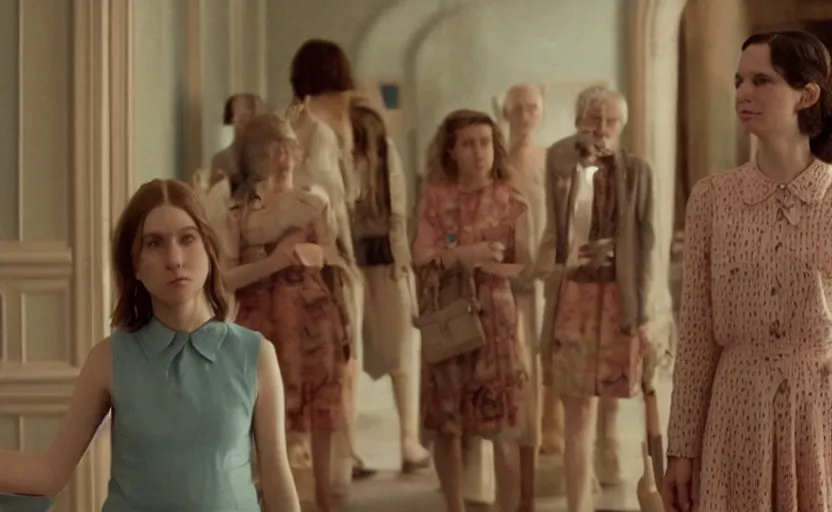 Image similar to high quality high detail movie screenshot by wes anderson, hd,