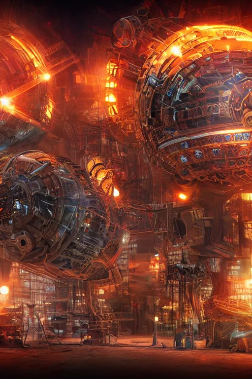 Prompt: a movie poster, invasion of the tripmachines, realistic digital art, 3 d render of two huge futuristic steampunk generators inside a steampunk machinery, 8 k, fluorescent colors, halluzinogenic, multicolored, exaggerated detailed, unreal engine