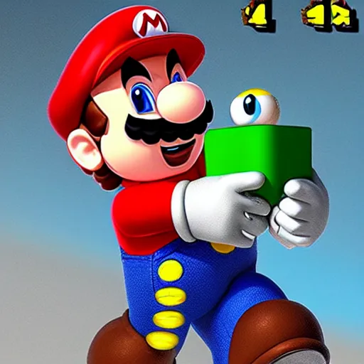 Image similar to super mario in warhammer 4 0 k