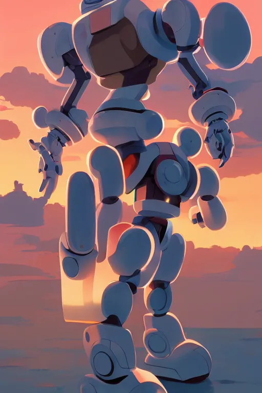 Image similar to metabots medabots medarotto medarot robot minimalist comics, behance hd by jesper ejsing, by rhads, makoto shinkai and lois van baarle, ilya kuvshinov, rossdraws global illumination ray tracing hdr radiating a glowing aura