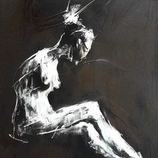 Image similar to The Loneliness of the Cosmic Artist, paint by Guy Denning