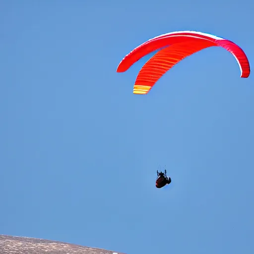 Prompt: a paragliding bear, photo, high quality, 8 k resolution