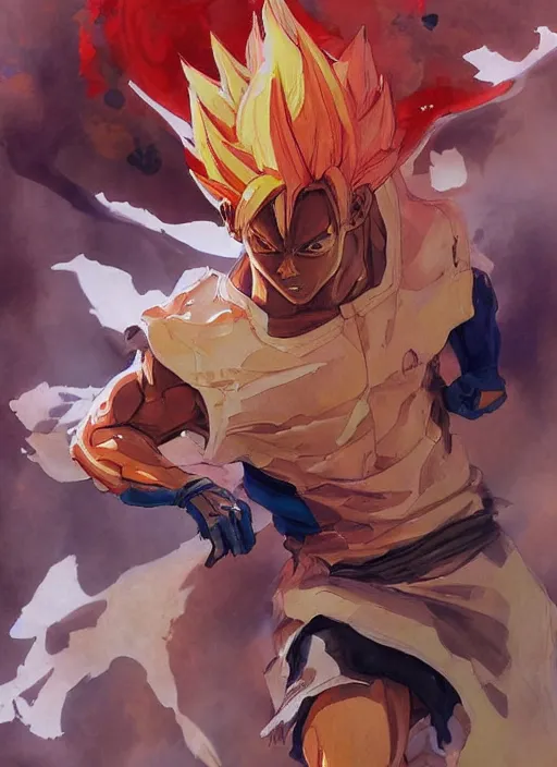 Image similar to semi reallistic gouache gesture painting, by yoshitaka amano, by ruan jia, by Conrad roset, by dofus online artists, detailed anime 3d render of Neymar as sayajin, Neymar soccer player transformed into Super Saiyan, Neymar jr, portrait, cgsociety, artstation, rococo mechanical, Digital reality, sf5 ink style, dieselpunk atmosphere, gesture drawn