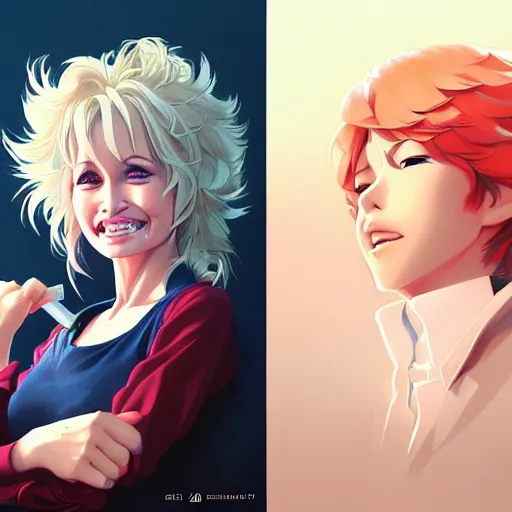 Image similar to dolly parton, portrait shinkai makoto studio ghibli studio key hideaki anno sakimichan stanley artgerm lau rossdraws james jean marc simonetti elegant highly detailed digital painting artstation pixiv