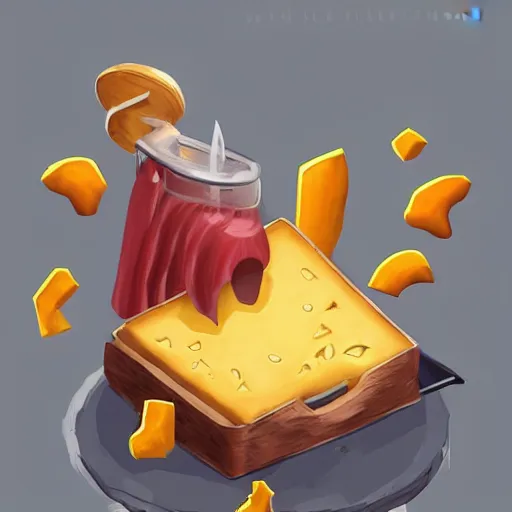 Prompt: cheese revolution, by wasim kashin, trending on artstation