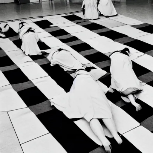 Prompt: photo of nuns playing twister in a sanctuary —width 1024 —height 1024