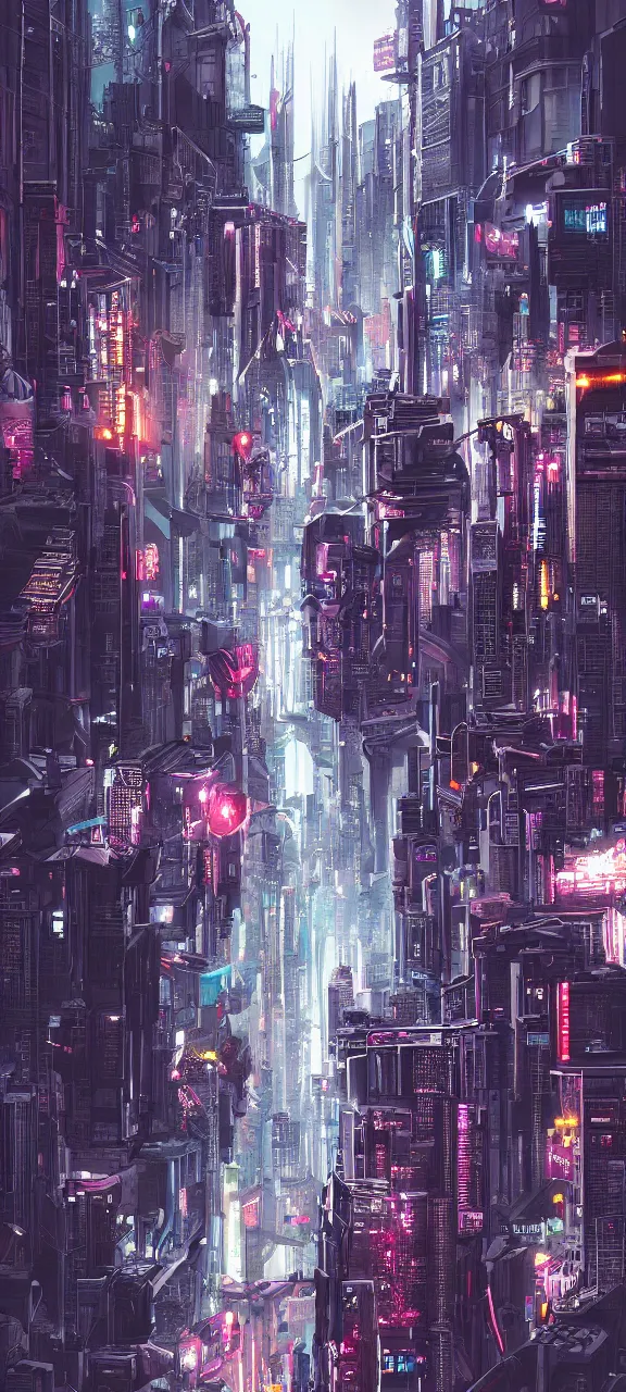 Image similar to Cyberpunk City, by Bjorn Barends