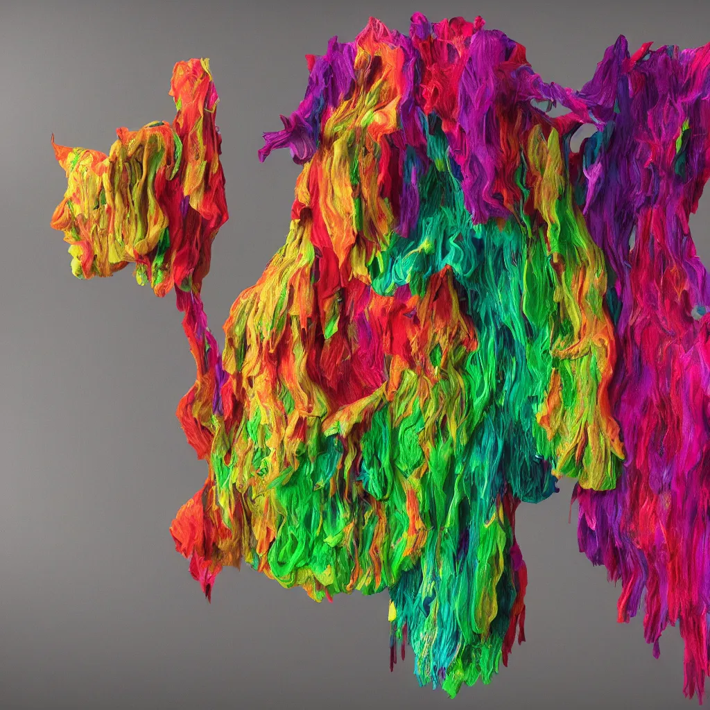 Image similar to painful pleasures by lynda benglis, octane render, colorful, 4 k, 8 k