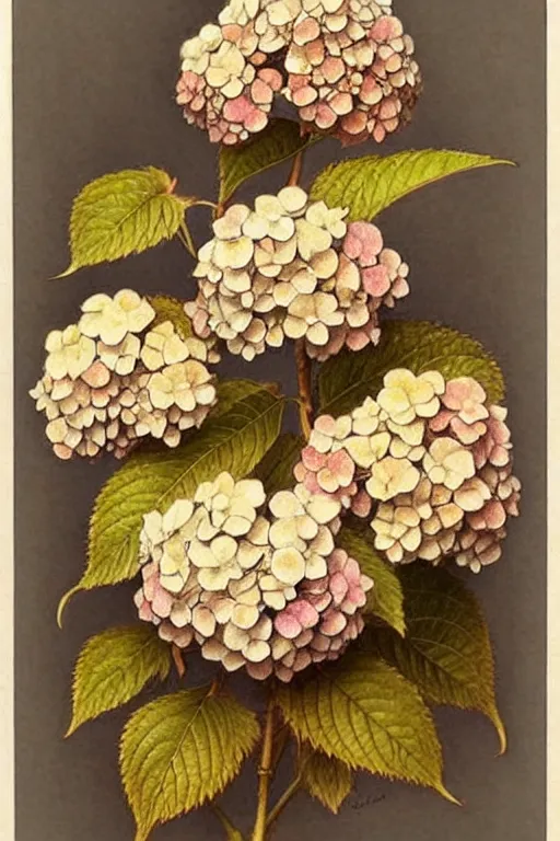 Image similar to ( ( ( ( ( 1 9 5 0 s retro hydrangea. muted colors. ) ) ) ) ) by jean - baptiste monge!!!!!!!!!!!!!!!!!!!!!!!!!!!!!!