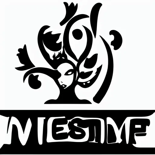 Prompt: game mistress logo, vector, clipart