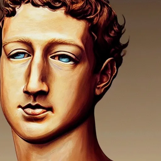 Prompt: mark Zuckerberg as the birth of venus