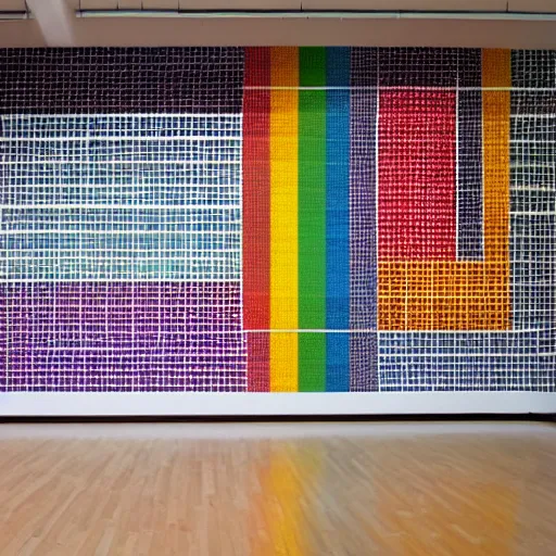 Image similar to a mural by Sol LeWitt