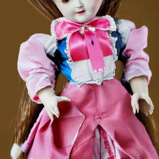 Prompt: a doll from japan