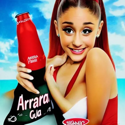 Image similar to Ariana Grande as Nuka Cola girl poster