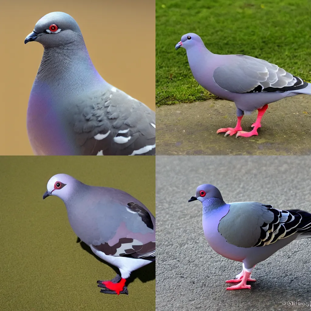 Prompt: a pigeon wearing a general\'s uniform