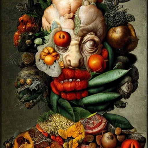 Image similar to a concept house by arcimboldo, giuseppe