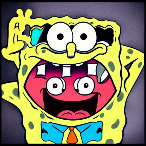 spongebob circle pants, creepy, eerie, shadows, evil, | Stable ...
