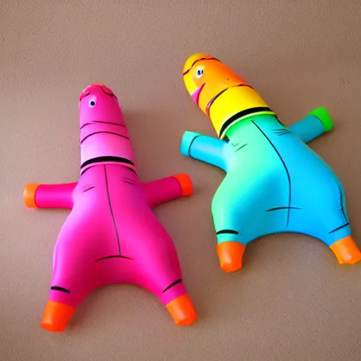 Image similar to Funny plastic inflatable animals to paint with crayons