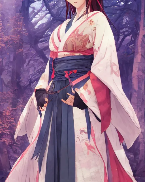 Image similar to A full-body anime portrait of Ssunbiki as a beautiful woman wearing a kimono from Skyrim, by Stanley Artgerm Lau, WLOP, Rossdraws, James Jean, Andrei Riabovitchevy, Marc Simonetti, and Sakimichan, trending on artstation