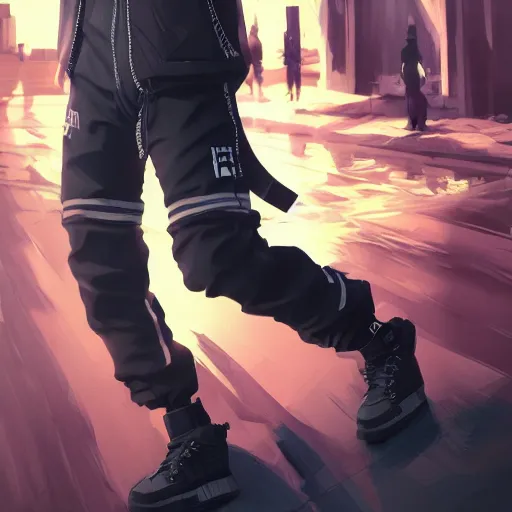 Image similar to realistic killua zoldyck, techwear, streetwear, cyberpunk style outfit, greg rutkowski, artgerm, ross tran, takato yomamoto, wlop, ilya kuvshinov, intricate complexity, detailed portrait, 4 k, cinematic lighting, artstation, sharp focus, smooth, hd, hdr, award winning, octane render