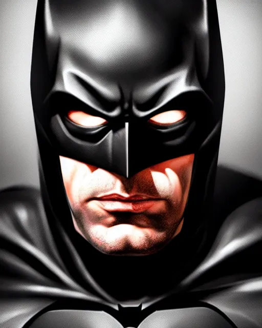 Image similar to portrait of batman, comic book, ultra realistic, epic, highly detailed, hd, sharp focus, cinematic lighting, realistic, dreamy, vivid colors, dreary, morose, matt painting, digital art, non blurry, sharp, artstation, concept art, smooth, illustration