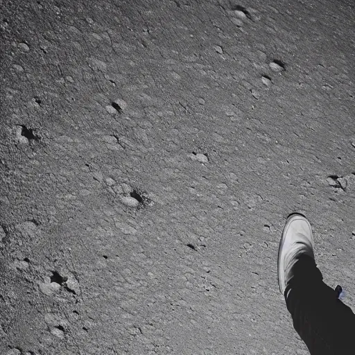 Prompt: cinematographic shot of a long haired man looking down the earth from the moon