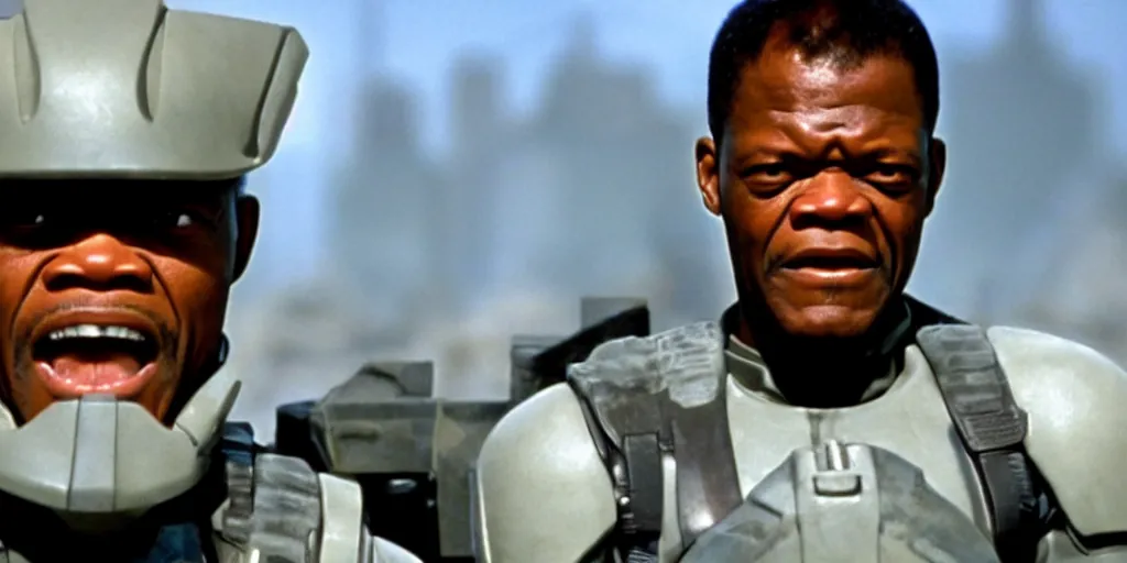 Image similar to samuel jackson in starship troopers