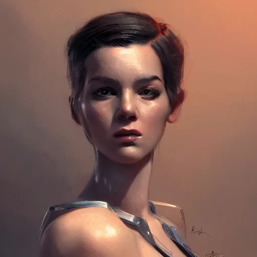 Image similar to Rosalyn Sphinx, portrait by Cedric Peyravernay, highly detailed, excellent composition, cinematic concept art, dramatic lighting, trending on ArtStation