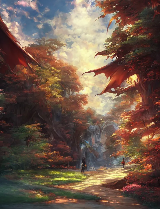 Image similar to anime scenery, trending artwork, painted in anime painter studio, by anato finstark, tony sart, marc simonetti and an anime artist, collaboration