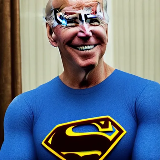 Image similar to joe biden as superman