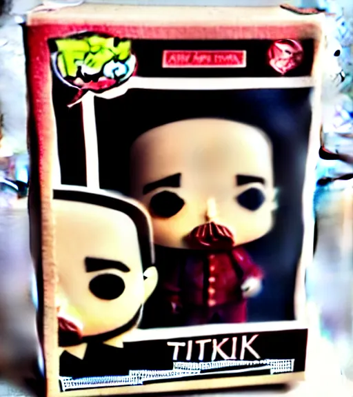 Prompt: limited edition ataturk with fez funko pop still sealed in box, ebay listing