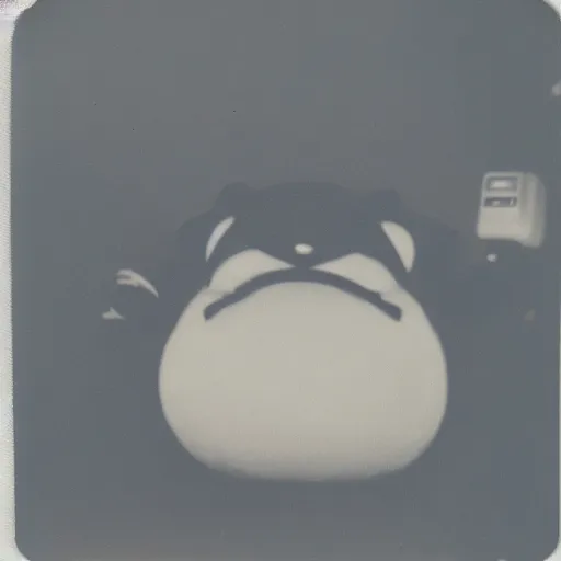 Image similar to 1 9 5 0 s polaroid picture of snorlax