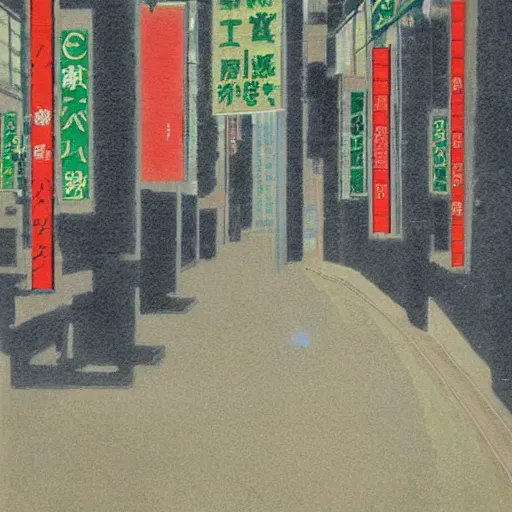 Image similar to painting by shusaku arakawa