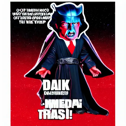 Image similar to dark lord of the sith as president donald trump