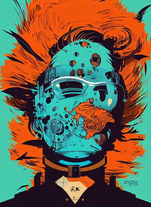 Image similar to highly detailed delirium face portrait by petros afshar, tom whalen, laurie greasley, war face by greg rutkowski