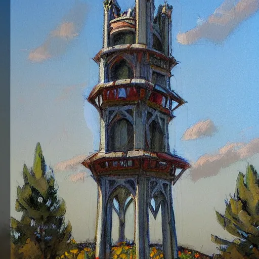 Prompt: the tower by steve henderson