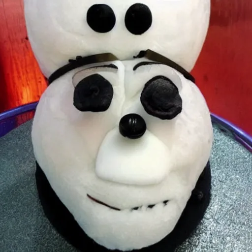 Image similar to Olaf from frozen has seen better days