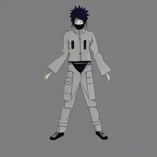 Image similar to naruto, alien grey, tall, very thin, terrifying, grimdark, photorealistic