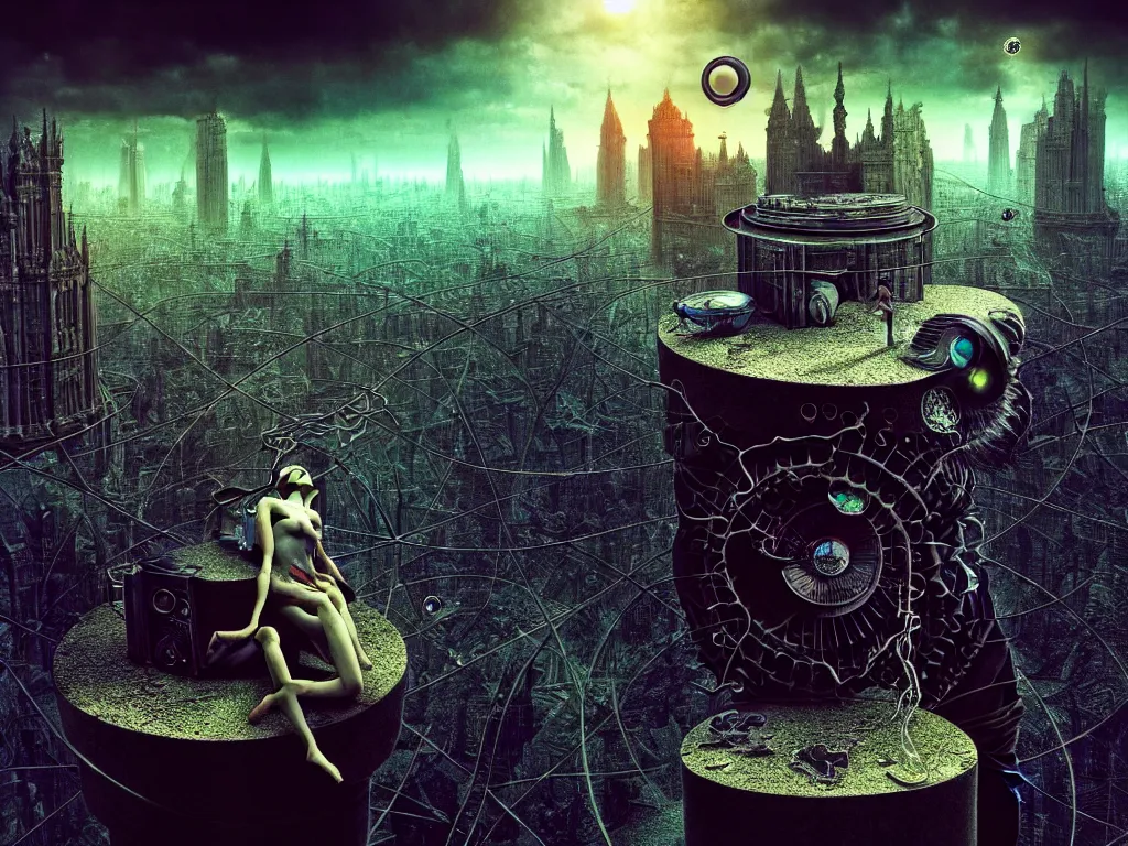 Image similar to highly detailed photo of living is the illusion of dying, trending on deviantart, neo surrealism, sharp focus, 4 k, a lot of little details, octane, masterpiece, art by max ernst