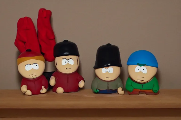 Prompt: Southpark in claymotion