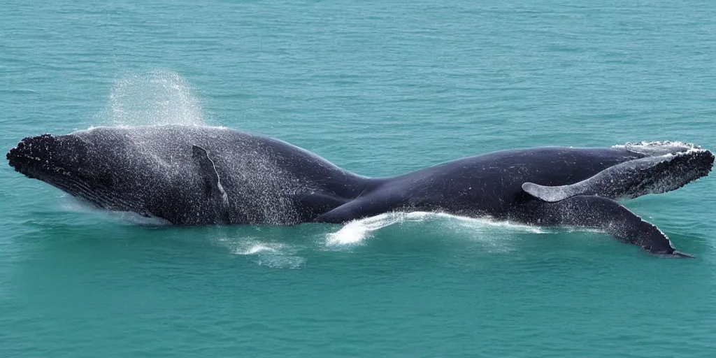 Prompt: whale battleship hybrid