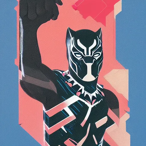 Image similar to Black Panther profile picture by Sachin Teng, asymmetrical, Organic Painting , Matte Painting, geometric shapes, hard edges, graffiti, street art:2 by Sachin Teng:4