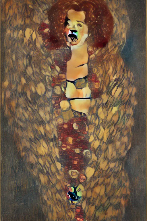 Image similar to Agent carter illustration concept art in the style of gustav klimt