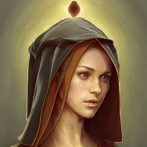 Image similar to portrait of a dystopian cute caracal wearing an outfit inspired by the handmaid ’ s tale ( 2 0 1 7 ), intricate, headshot, highly detailed, digital painting, artstation, concept art, sharp focus, cinematic lighting, digital painting, art by artgerm and greg rutkowski, alphonse mucha, cgsociety