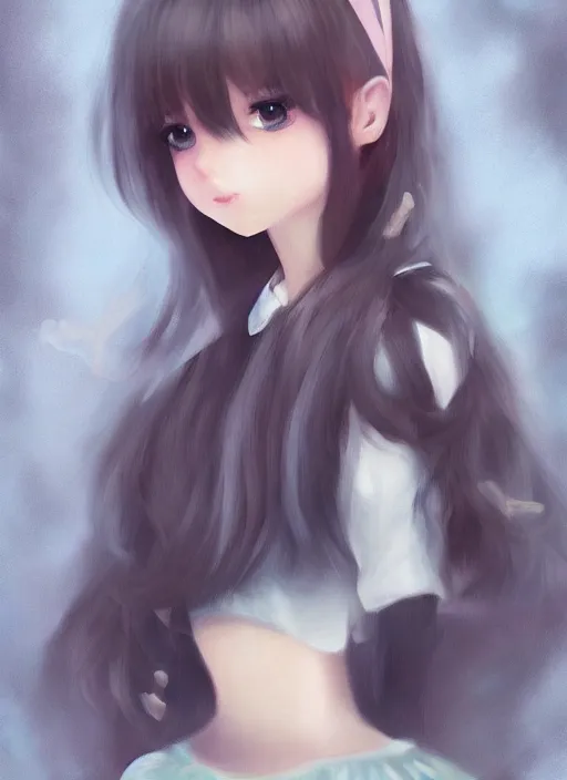 Image similar to adorable, brilliant, elegant, pastel texture, matte painting hyperpop cutest portrait trending on pixiv